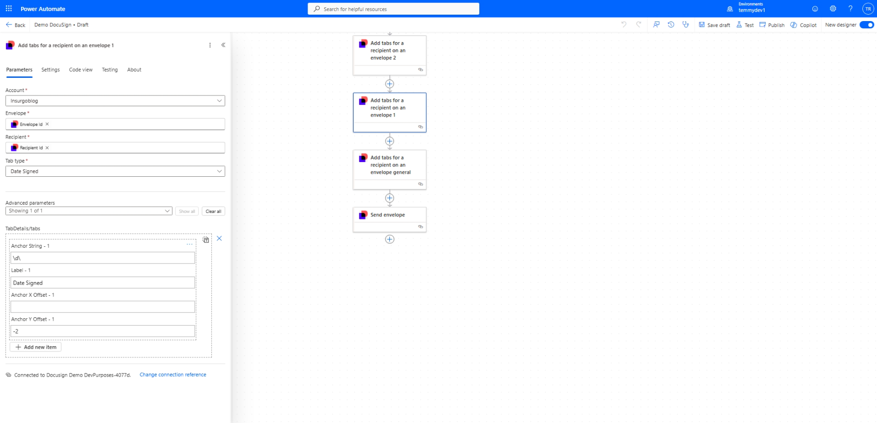 Date Signed tab