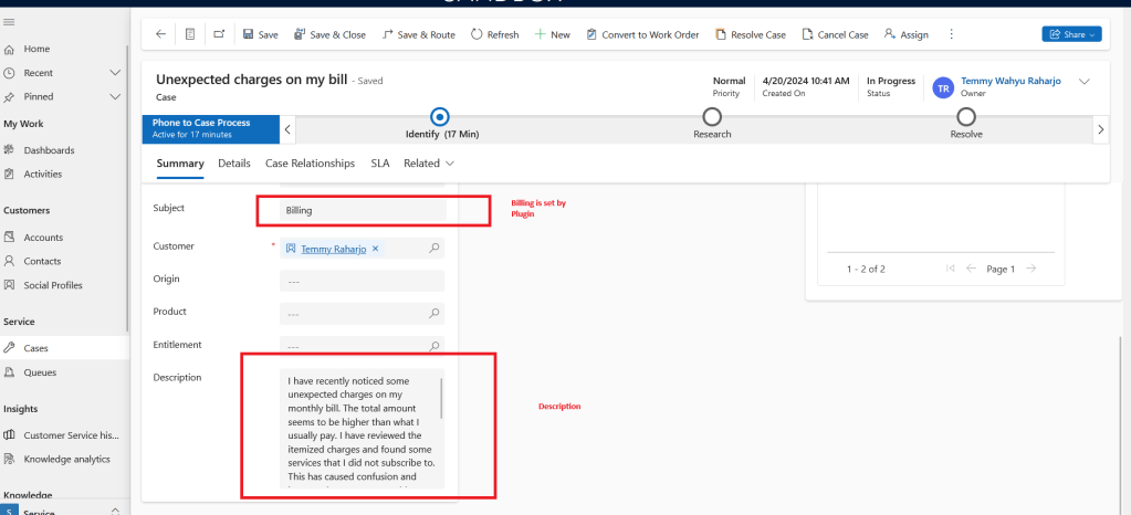 Billing is set by Plugin