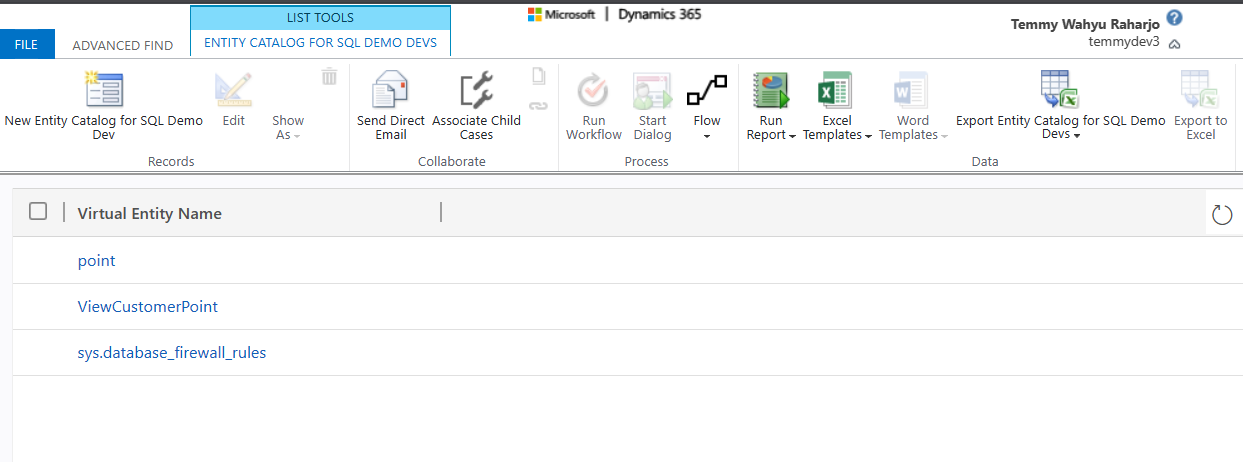 Entity Catalog for your SQL Tables