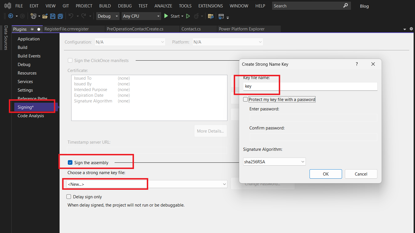 Create snk file
