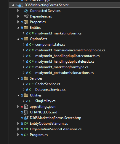 C# Project structure