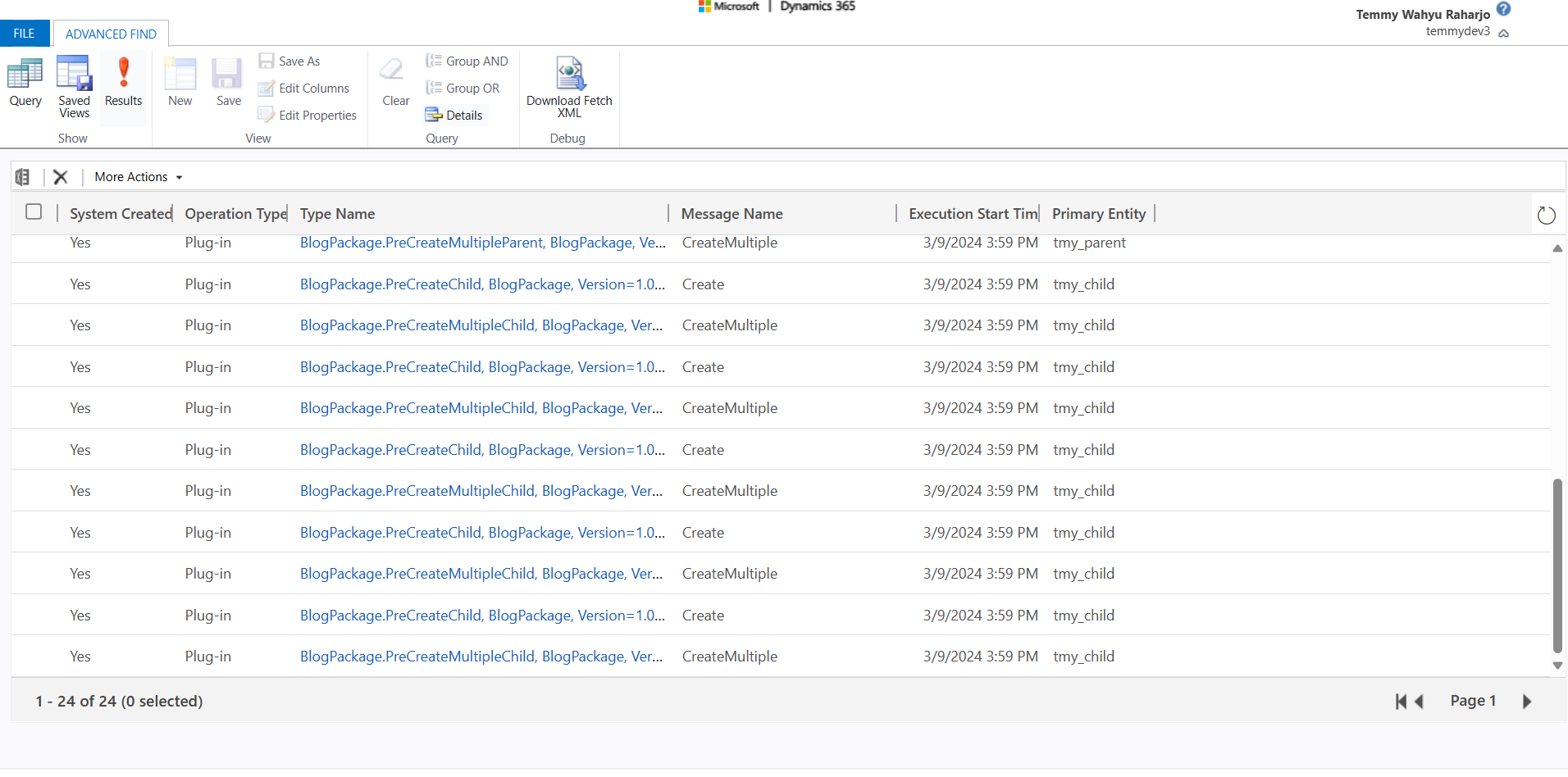 Plugin Trace Logs