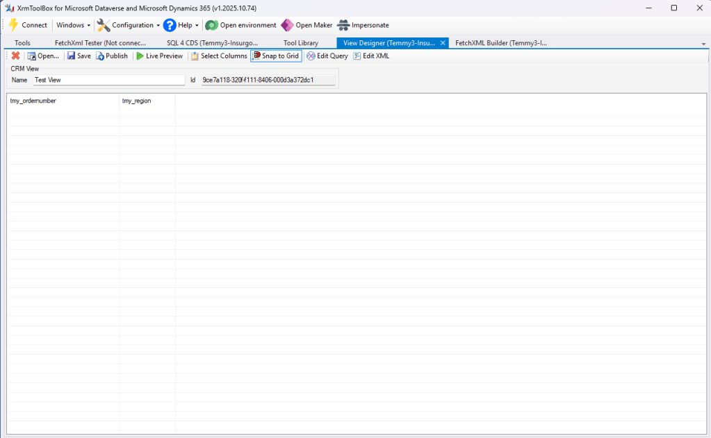 View Designer's UI