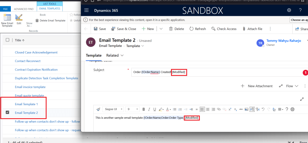 Update the Email Template that causes the Unmanaged layer