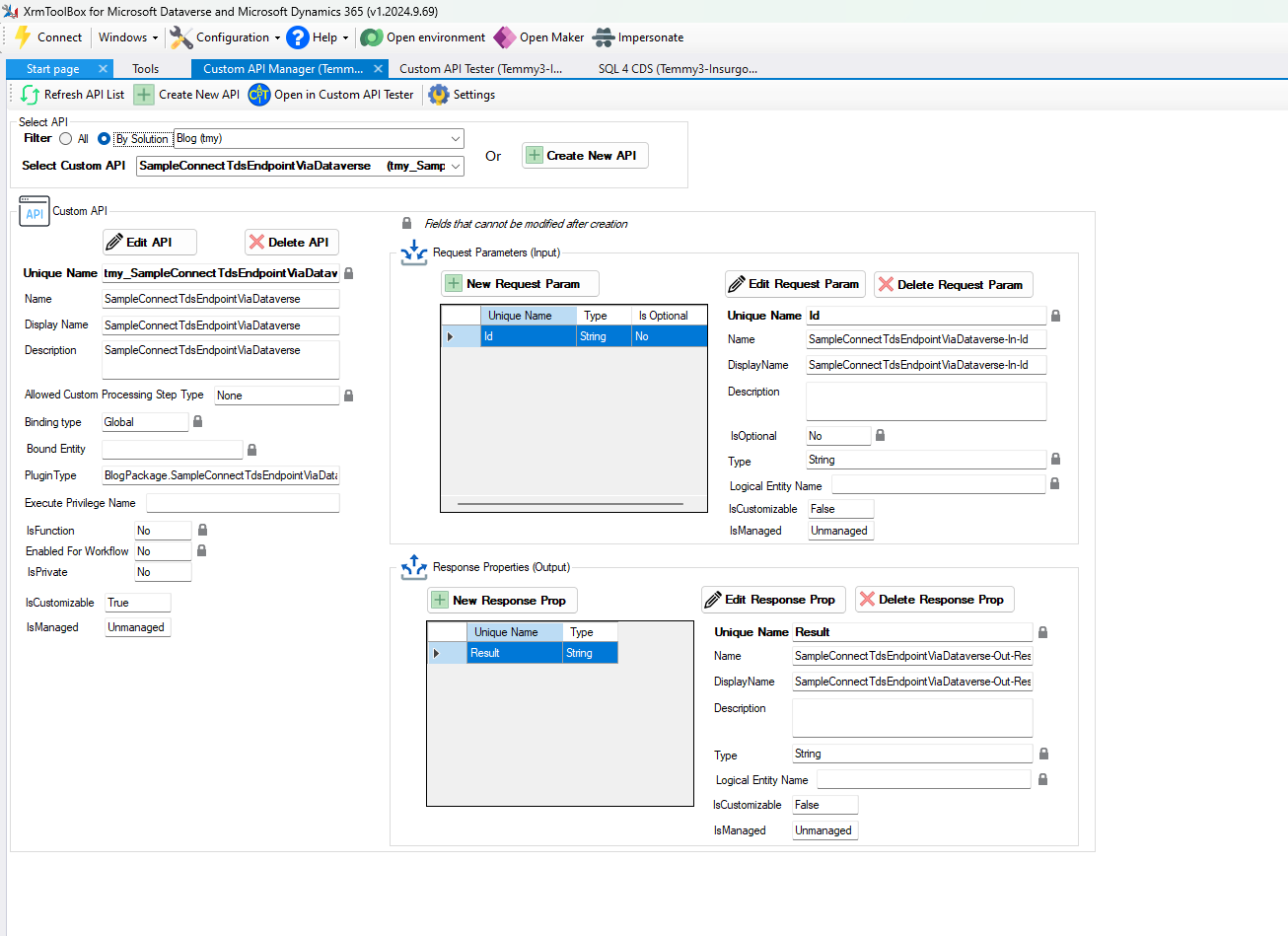 Register the Custom API