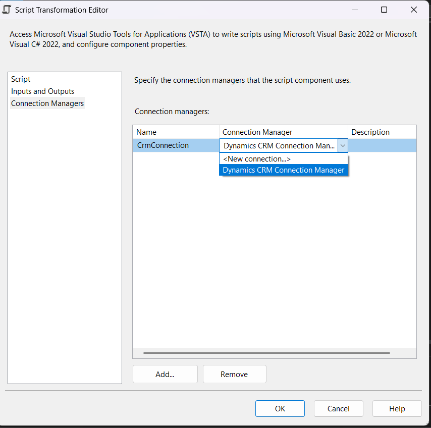 Enable the CRM Connection