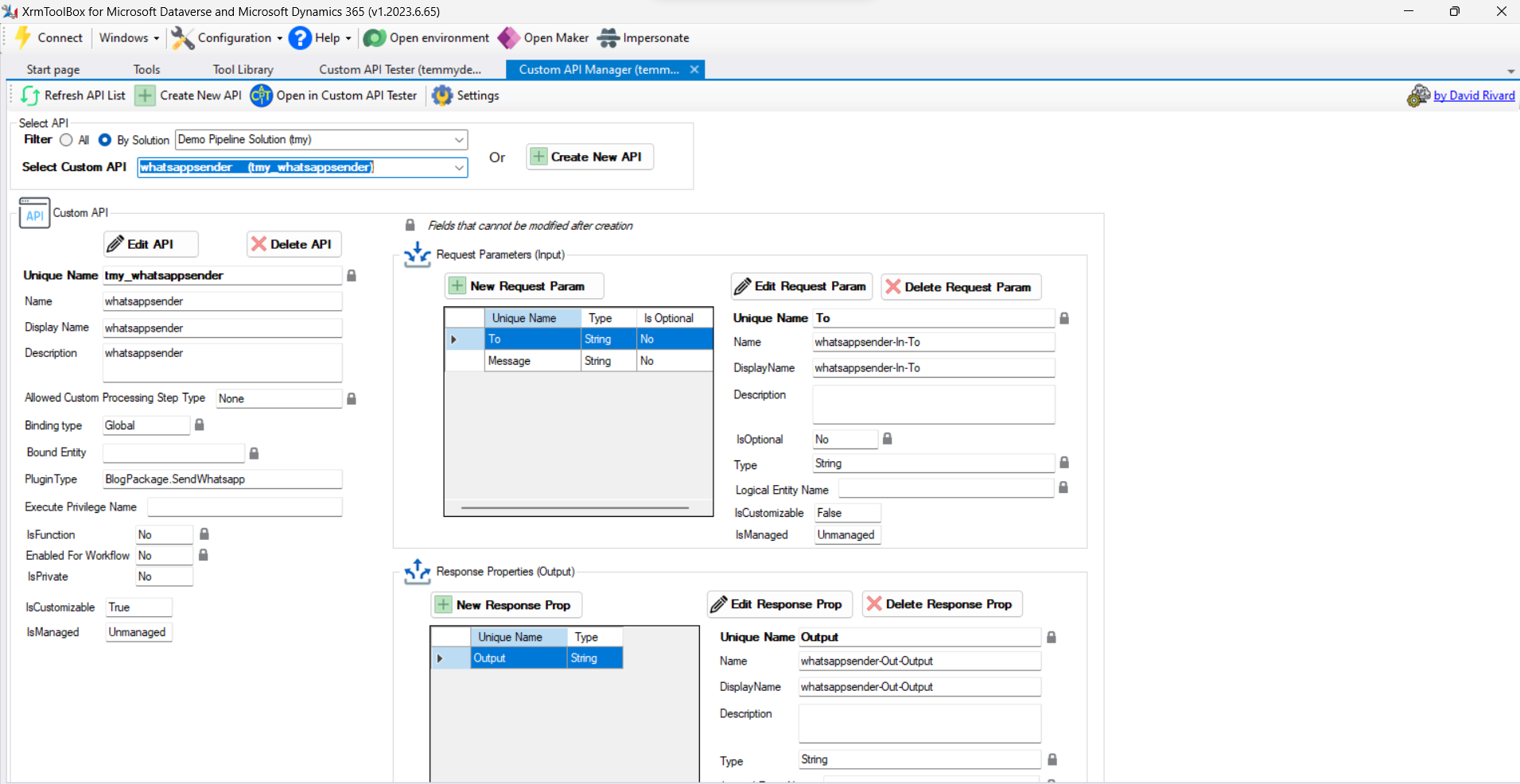 Create Custom API