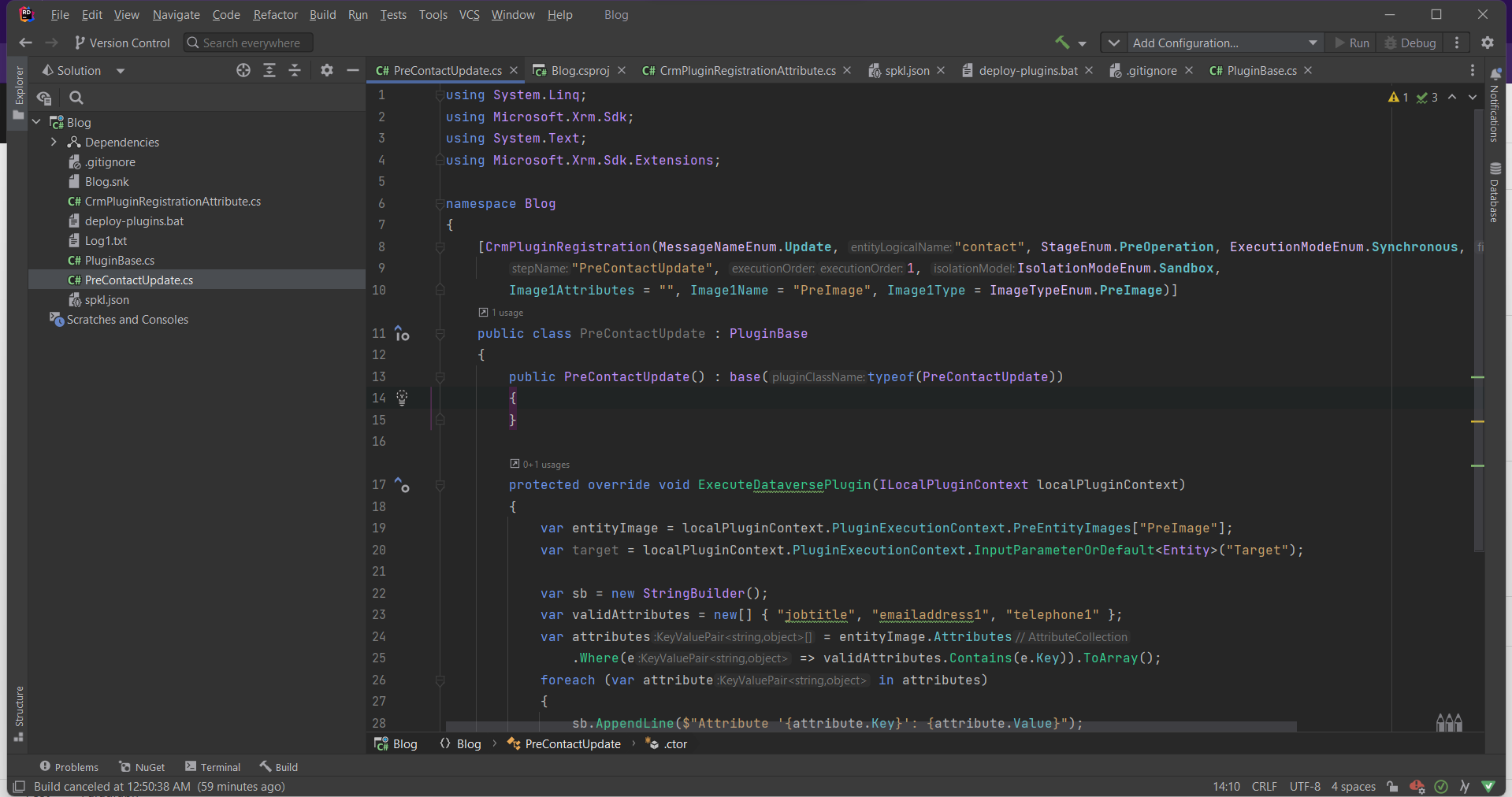 Plugin project structure