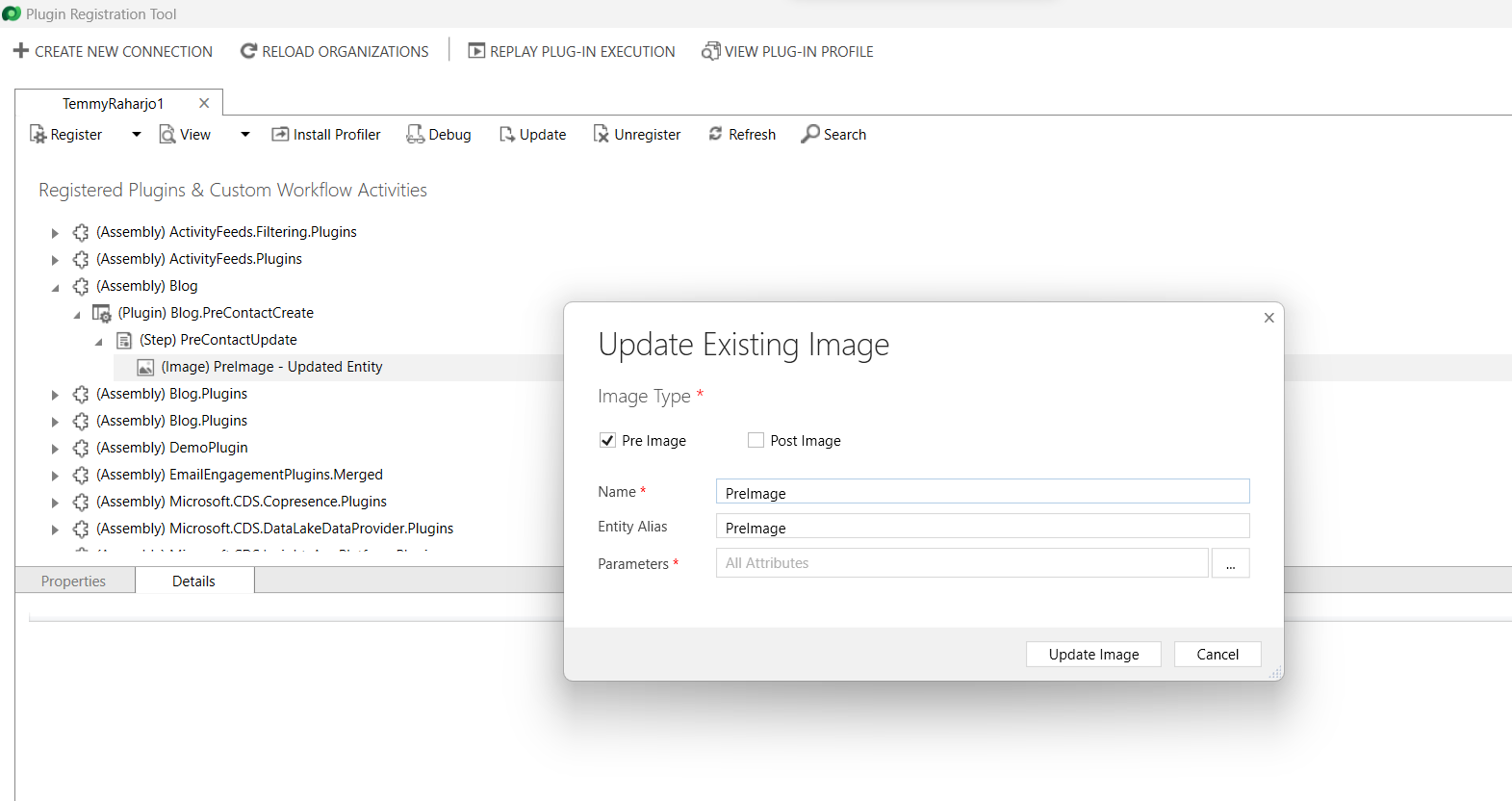 PreImage generated correctly