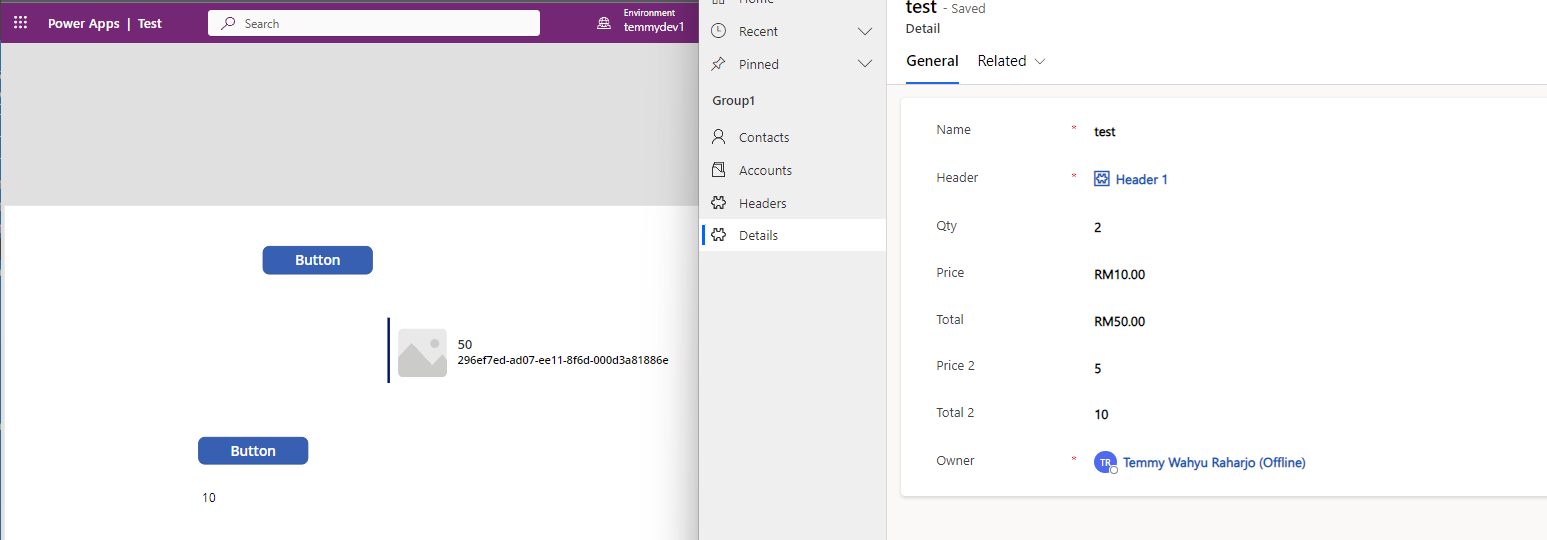Verifying again via Canvas Apps