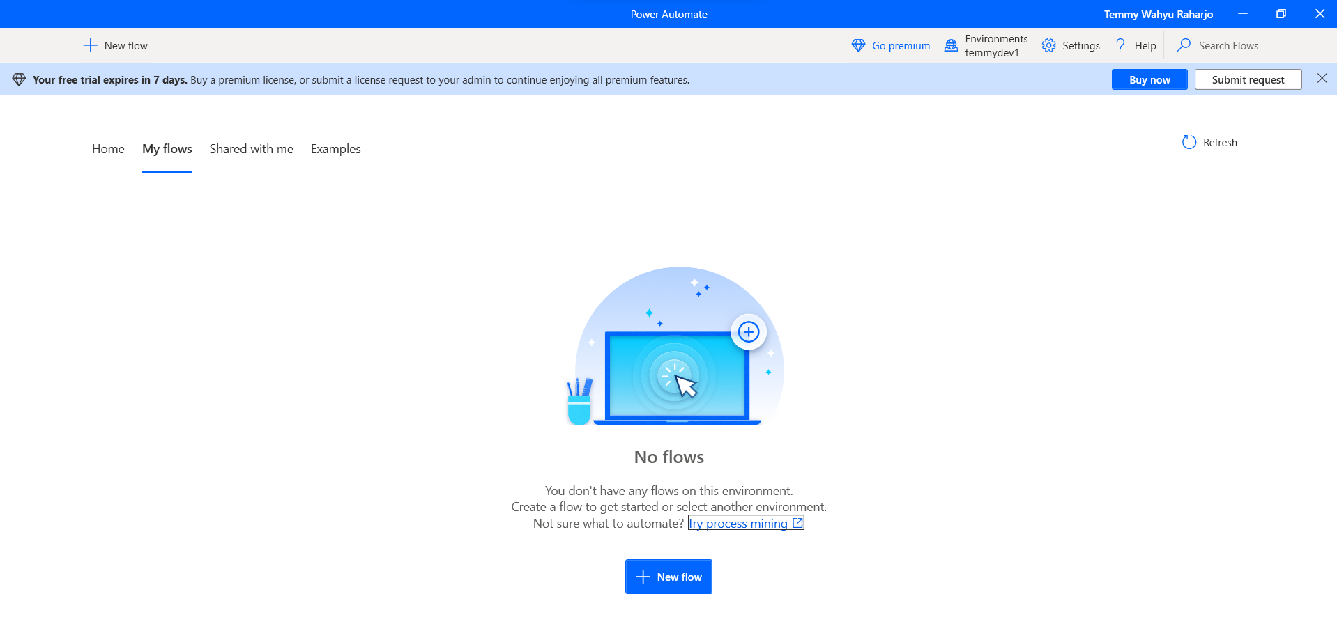 Power Automate app
