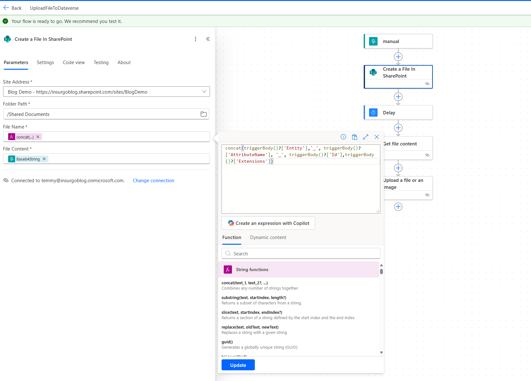Create a File In SharePoint
