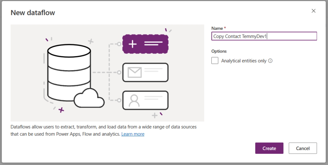 Create your first dataflow