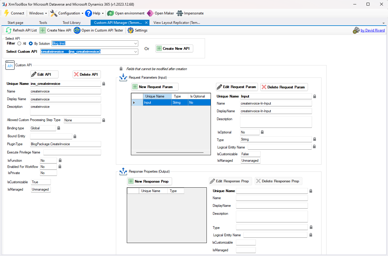 Create Custom API
