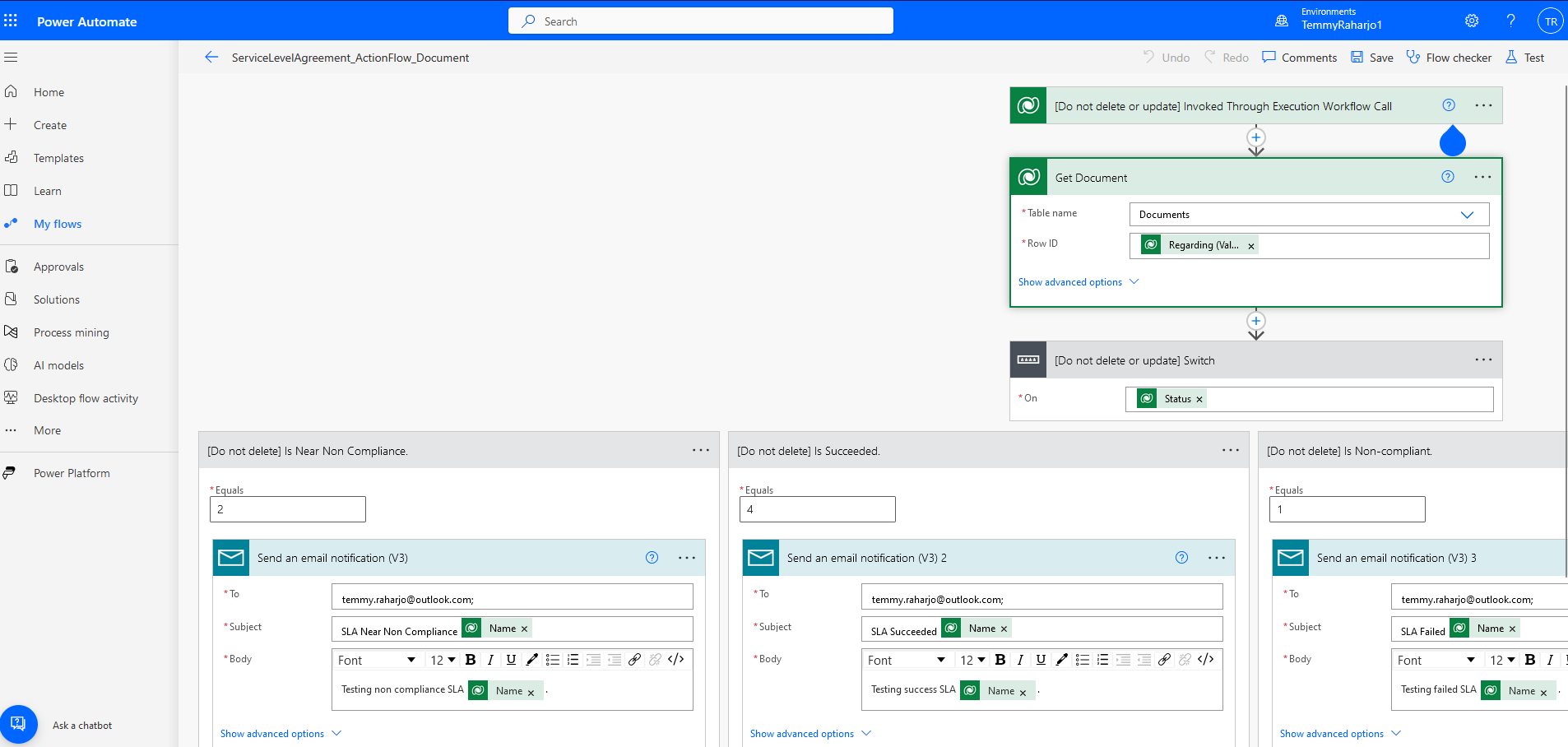 Configure Power Automate Flow