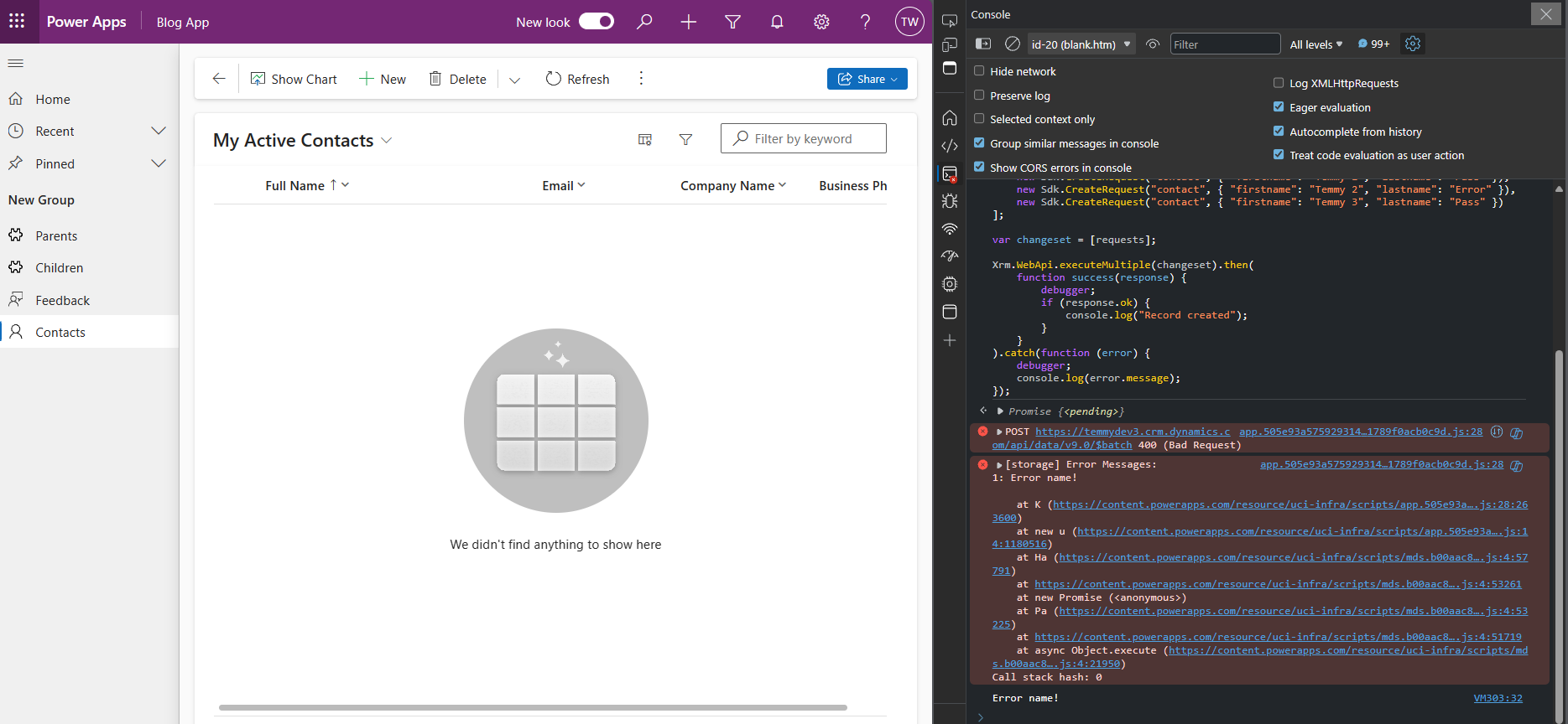 2nd Scenario: Put it as a changeset. When there is an error, all changes rollback