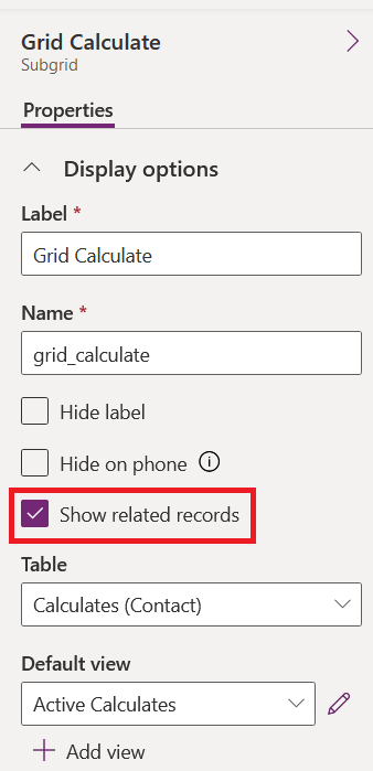 Show only related records