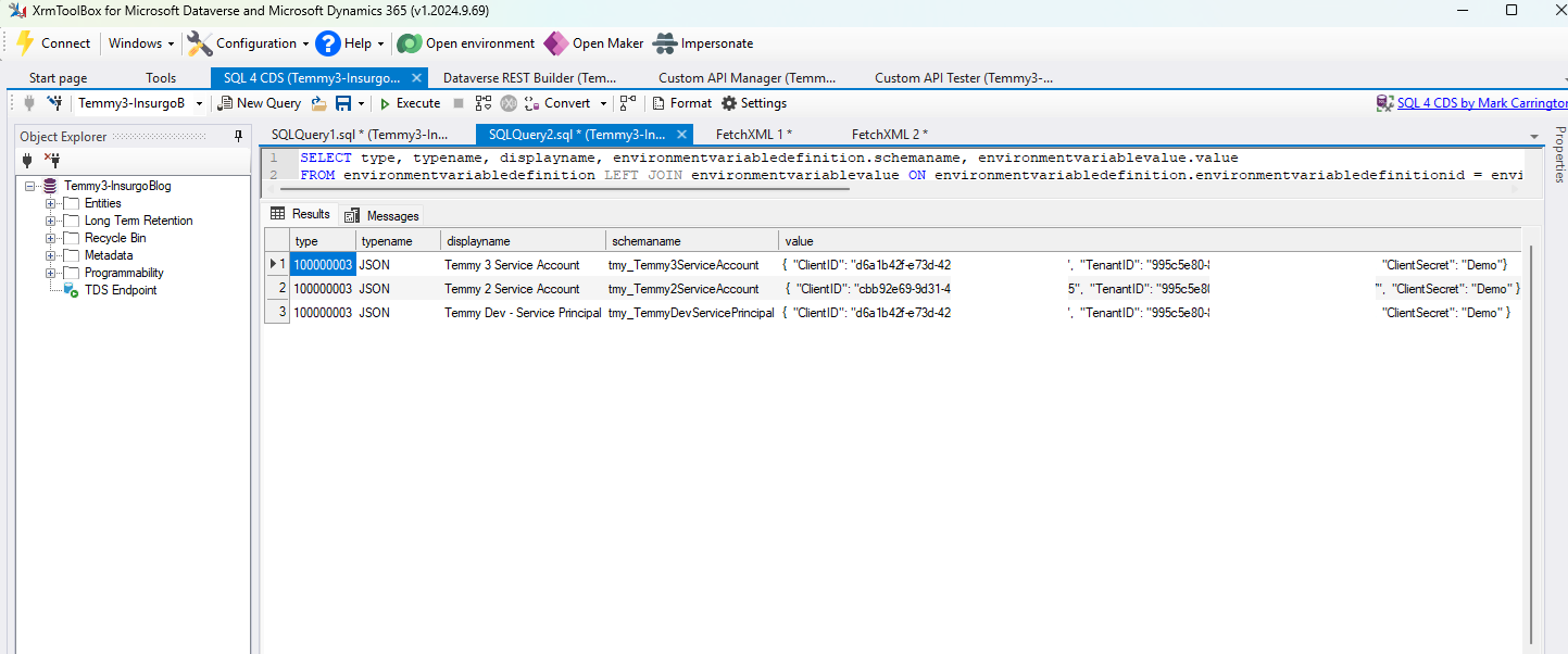 Targeted Environment Variables
