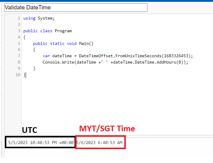 Validate using .NET fiddler