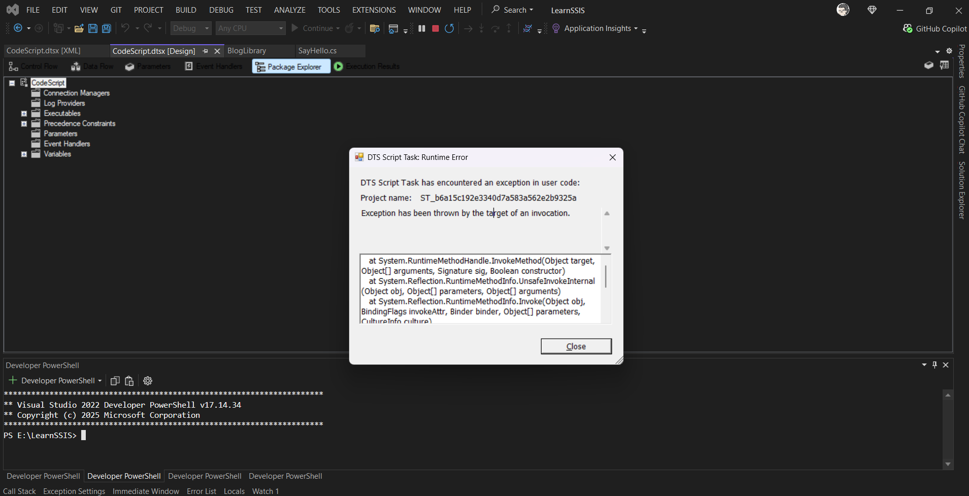 DTS Script Task: Runtime Error