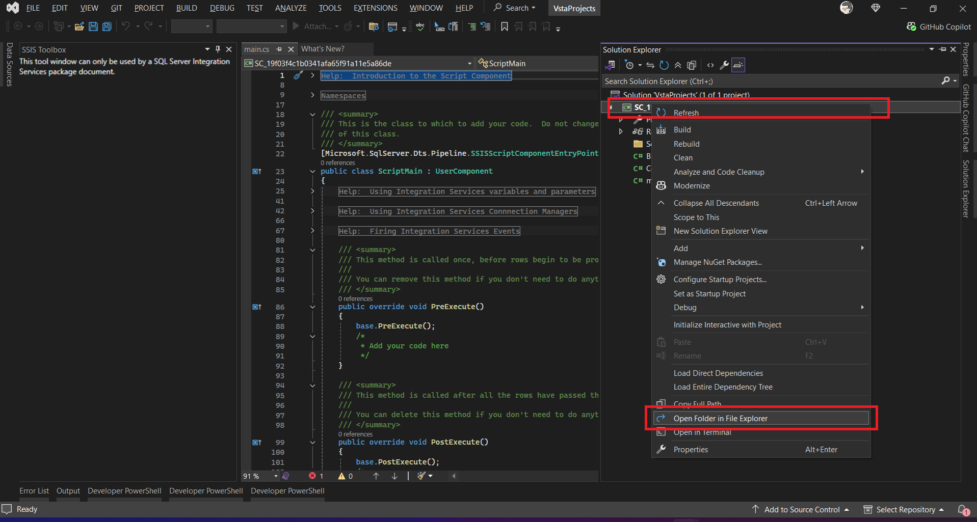 Edit Code Script csproj