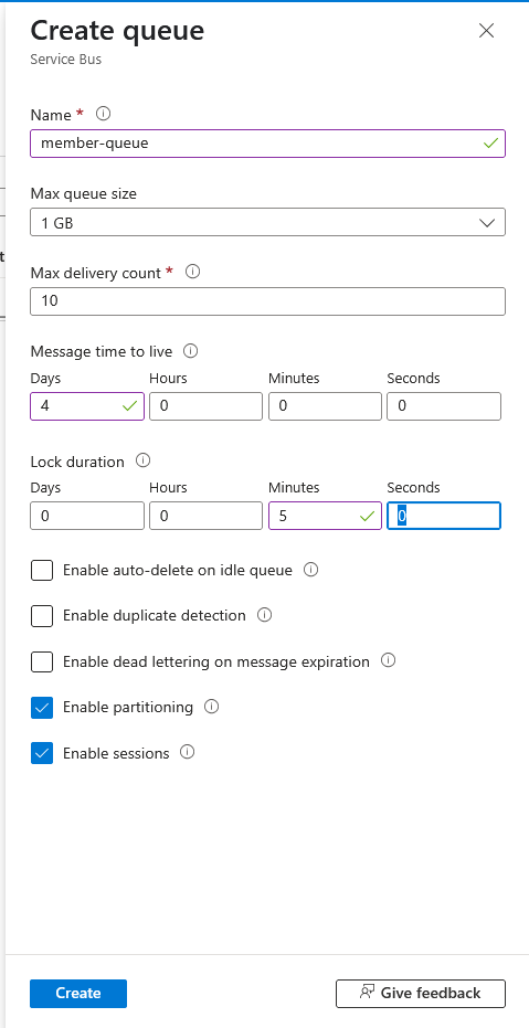 Create Queue