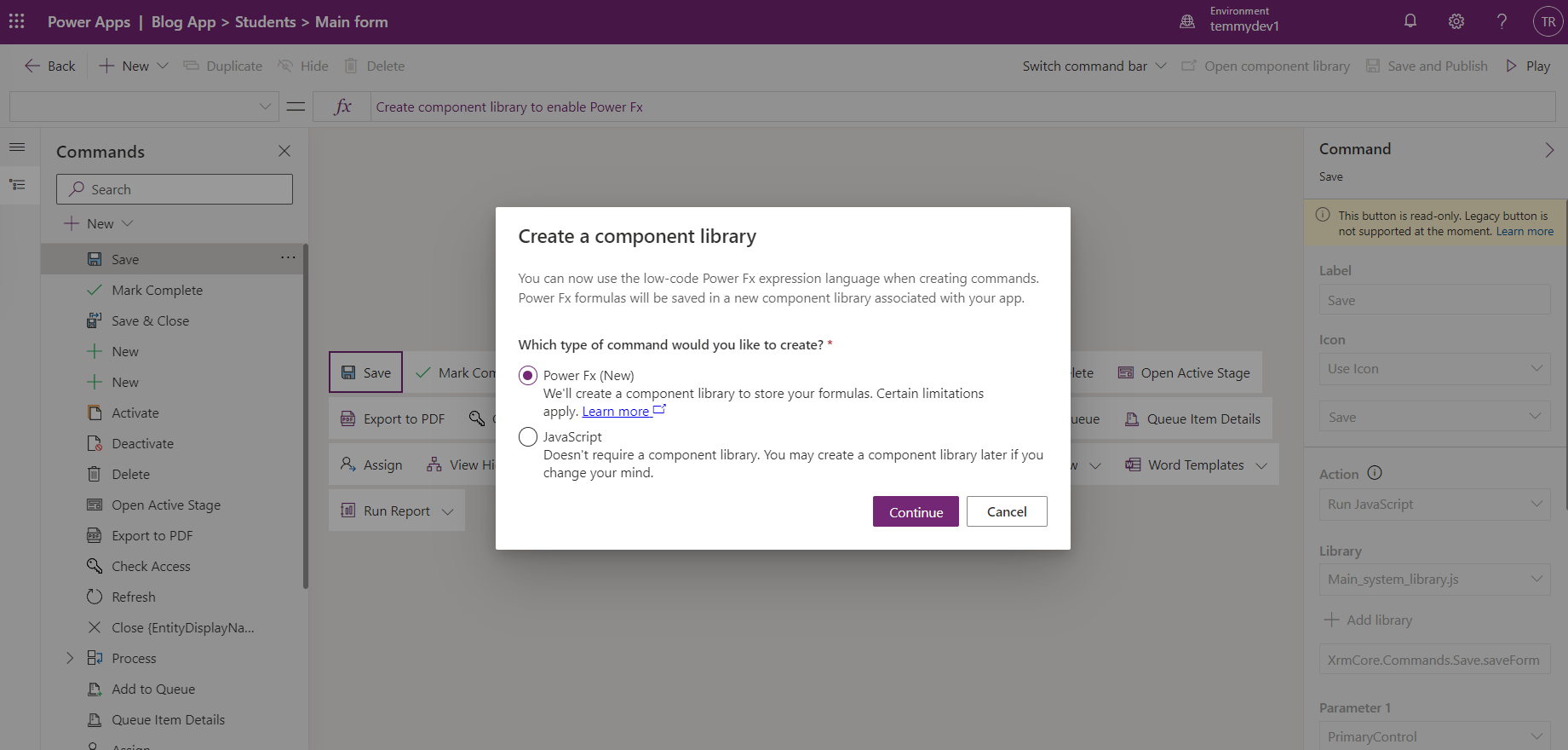 Create a component library